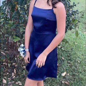 XS homecoming dress with spaghetti straps. EUC. Worn once.